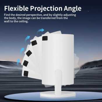 Gambar produk Rotundity Proyektor Mini Portable Android 11 WiFi 480P 150 ANSI - HY200 - 5