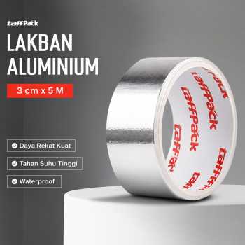 TaffPACK Lakban Aluminium Foil Tape Tahan Panas Anti Bocor 0.06mm - INU162