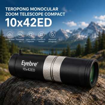 Eyebre Teropong Monocular Telescope Outdoor 10x42 - E5 - Black