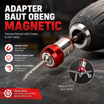 Vinkkatory Adapter Baut Obeng Magnetic Ring Screwdriver Bits - YXL946