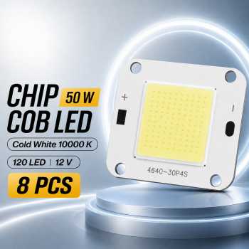 TaffLED Chip LED Lampu COB Floodlight Spotlight 12V 50W 8 PCS - COB4640-DC12-50