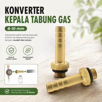 Yingtouman Konverter Kepala Tabung Gas Outdoor Camping 8-10mm Pipe - YTM-78