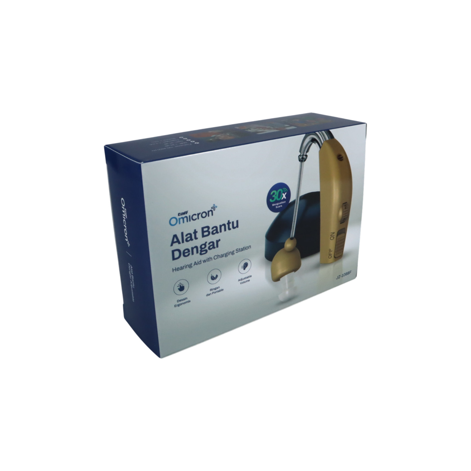 Gambar produk TaffOmicron Alat Bantu Dengar Hearing Aid Charging Station - JZ-1088F - Kemasan
