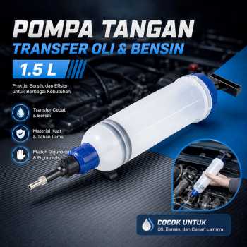 Gambar produk NarzrIe Pompa Tangan Transfer Oli Bensin Mobil Oil Extractor 1.5L - NC03