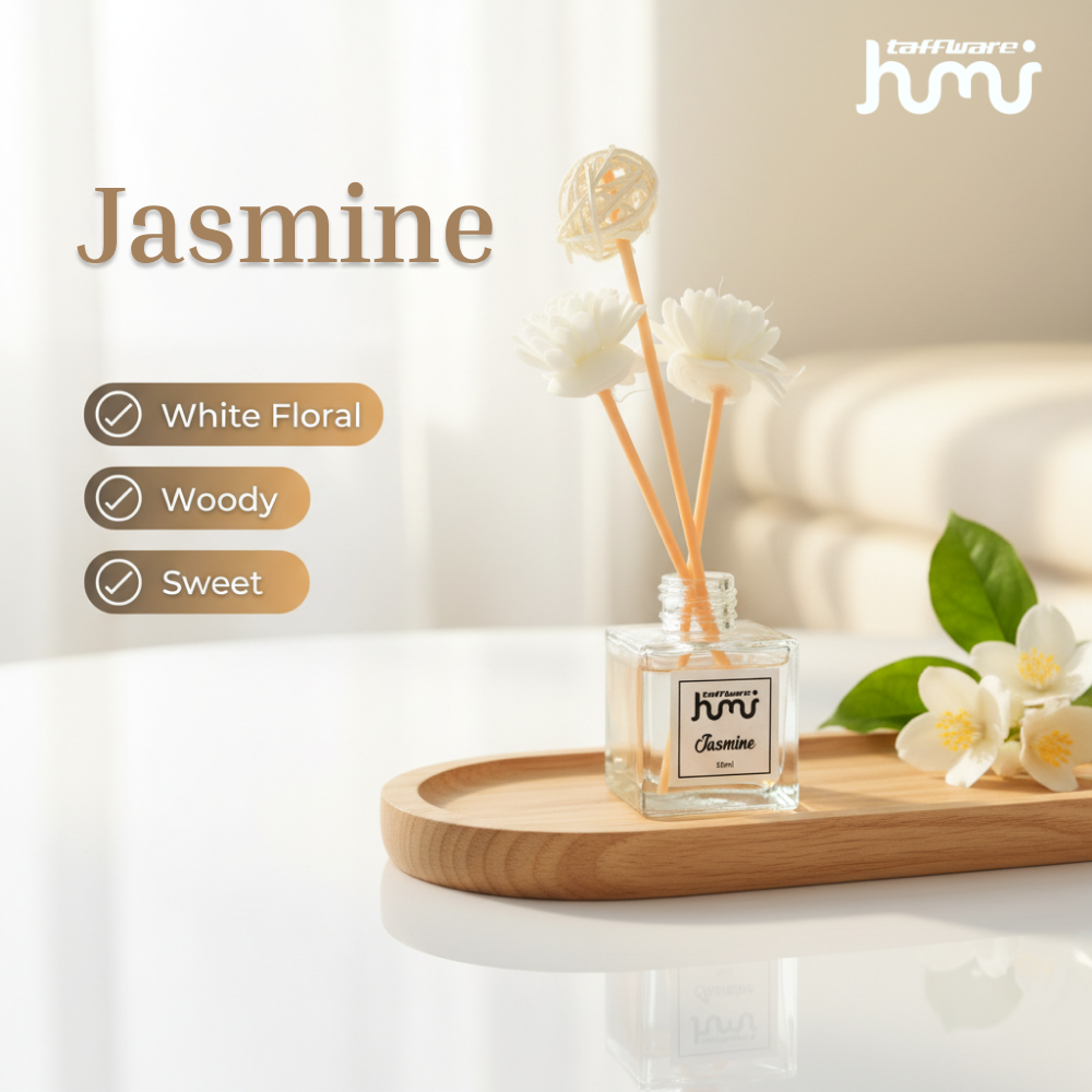 Gambar produk Taffware HUMI Pengharum Ruangan Reed Diffuser 50ml Jasmine - DF-100 - 3