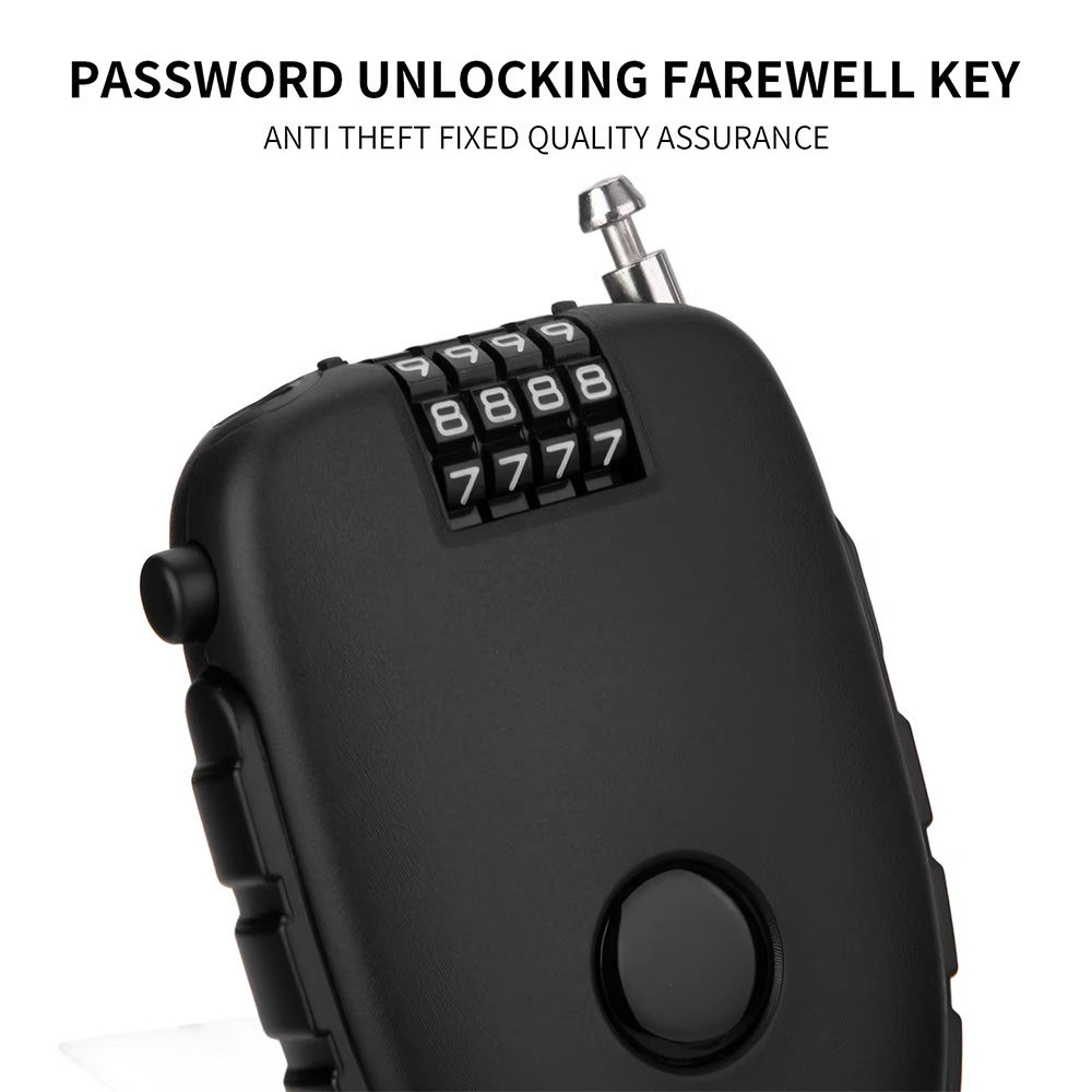 Gambar produk Taln Gembok Sepeda Kunci Pengaman Motor Flexible Security Lock 4 Digit - NK-225 - 3