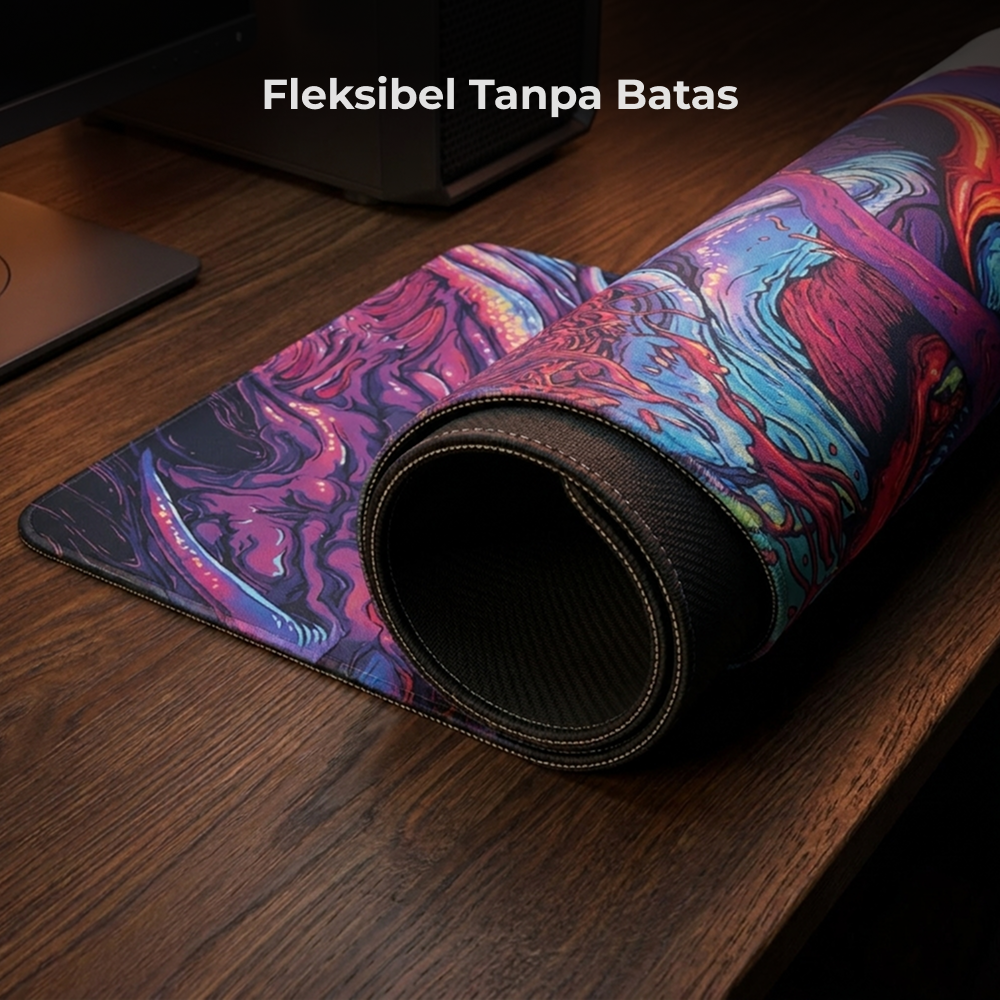 Gambar produk Mouse Pad Gaming XL Desk Mat Purple Monster - MP005 - 4
