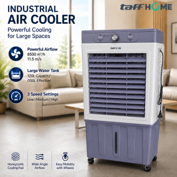 Gambar produk TaffHOME Kipas Angin Evaporative Air Cooler Industrial 120L 320W - YR-12000C