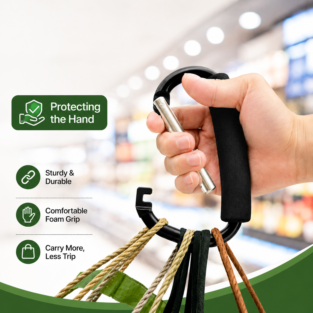 Gambar produk SNO Karabiner Carabiner Snap Hook Gantungan Outdoor Aluminium - 699 - 3