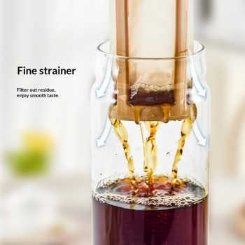 Gambar produk COBRIE Botol Cold Brew Coffee Maker Filter Borosilicate Glass 1L - OD-20 - 1