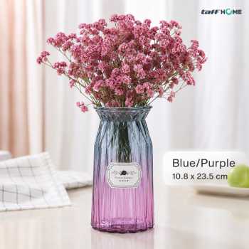 TaffHOME Vas Bunga Kaca Estetik Nordic Ribbon Flower Vase - BT-65