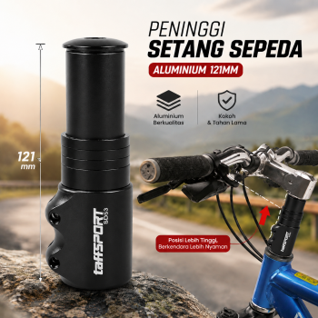 Gambar produk TaffSPORT Peninggi Setang Sepeda Fork Extender Aluminium Alloy 121mm - SD53