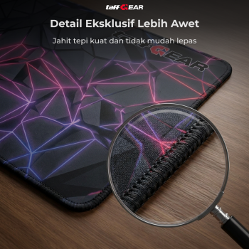 Gambar produk TaffGEAR Gaming Mouse Pad Desk Mat Anti Slip Colorful Polygonal 900x400x2mm - LM-980 - 3