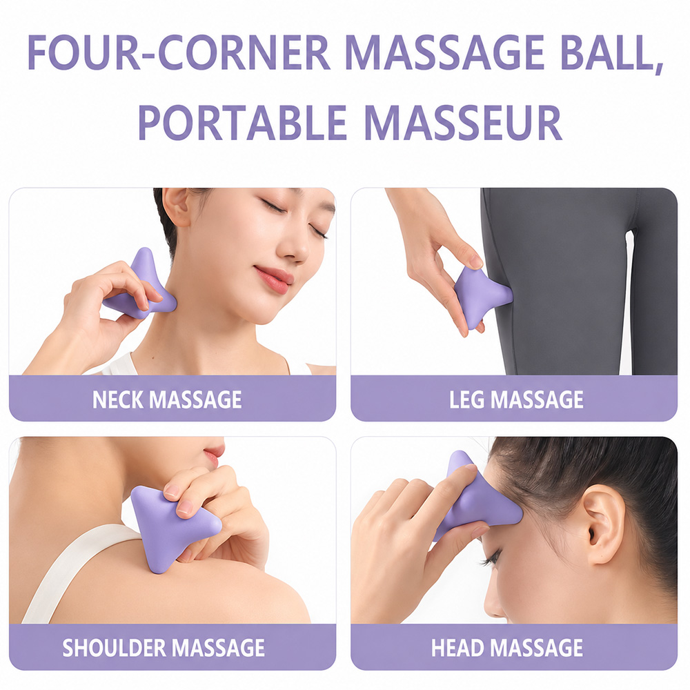 BENC Massage Ball Four Corner Fascia Alat Pijat Tubuh TPE Sport Fitnes - W-30 Gambar produk BENC Massage Ball Four Corner Fascia Alat Pijat Tubuh TPE Sport Fitnes - W-30 - 2