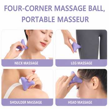 Gambar produk BENC Massage Ball Four Corner Fascia Alat Pijat Tubuh TPE Sport Fitnes - W-30 - 2