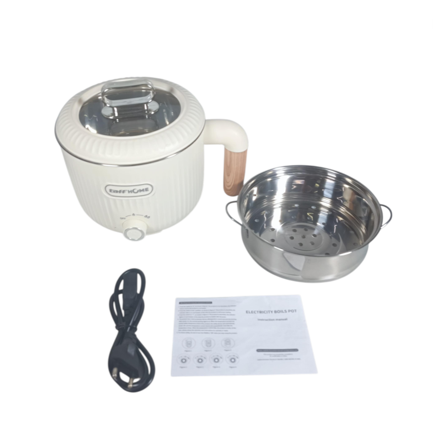 Gambar produk TaffHOME Panci Listrik Multifungsi Electric Pan NonStick 2L 600W - JKS20 - 7