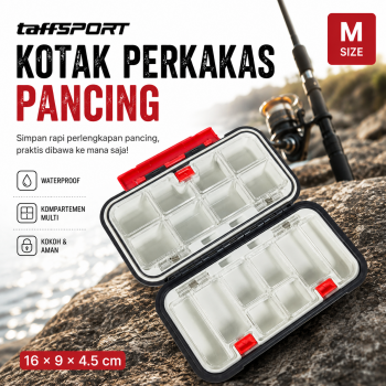 TaffSPORT Kotak Perkakas Pancing Kail Umpan Waterproof Tackle Box - DY030