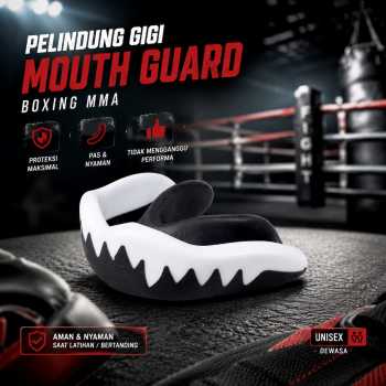 TUYU Pelindung Gigi Mouth Guard Boil and Bite Adjustable Boxing MMA - TY34