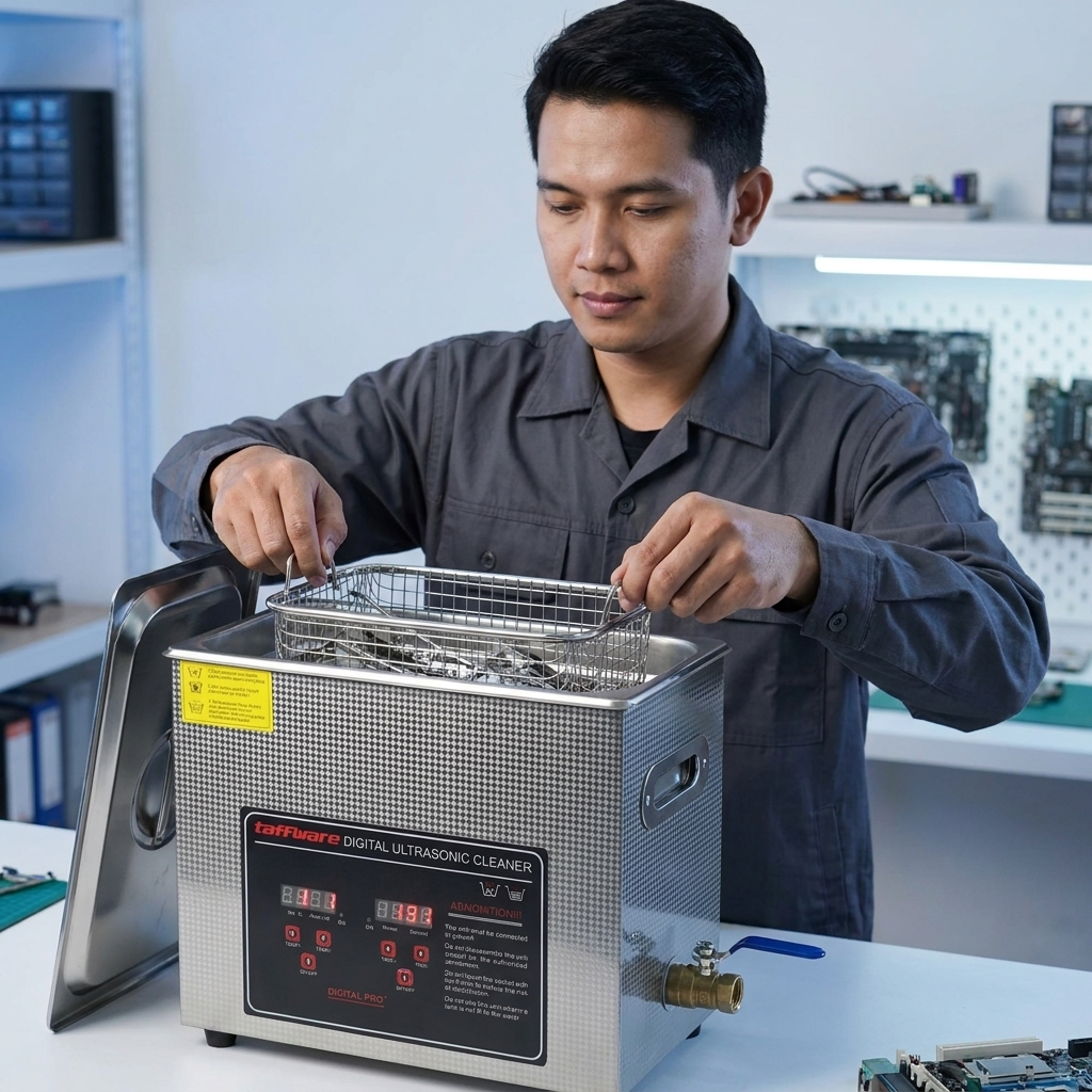 Gambar produk Taffware Mesin Pembersih Perhiasan Ultrasonic Cleaner Temperature 6L - KZ-D6 - 4