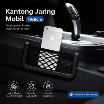 Gambar produk KKMOON Kantong Jaring-Jaring Aksesoris Mobil 19x8cm - KMS-6888