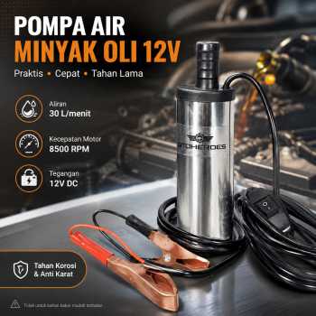 Gambar produk OTOHEROES Pompa Air Minyak Oli Submersible Water Pump 12V - YB-028