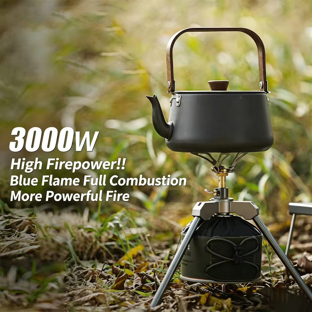 Gambar produk BISO Kompor Gas Portable Mini Outdoor Ultralight Camping Stove 3000W - A24 - Utama