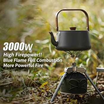 BISO Kompor Gas Portable Mini Outdoor Ultralight Camping Stove 3000W - A24