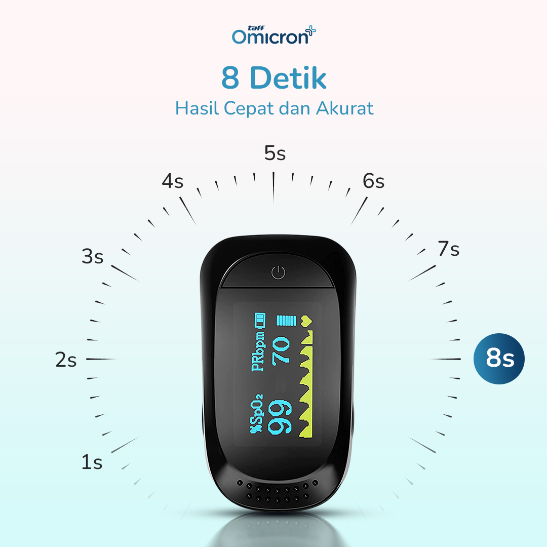 Gambar produk TaffOmicron Fingertip Pulse Oximeter Alat Ukur Saturasi Oksigen Darah - PO-A2AO - 2