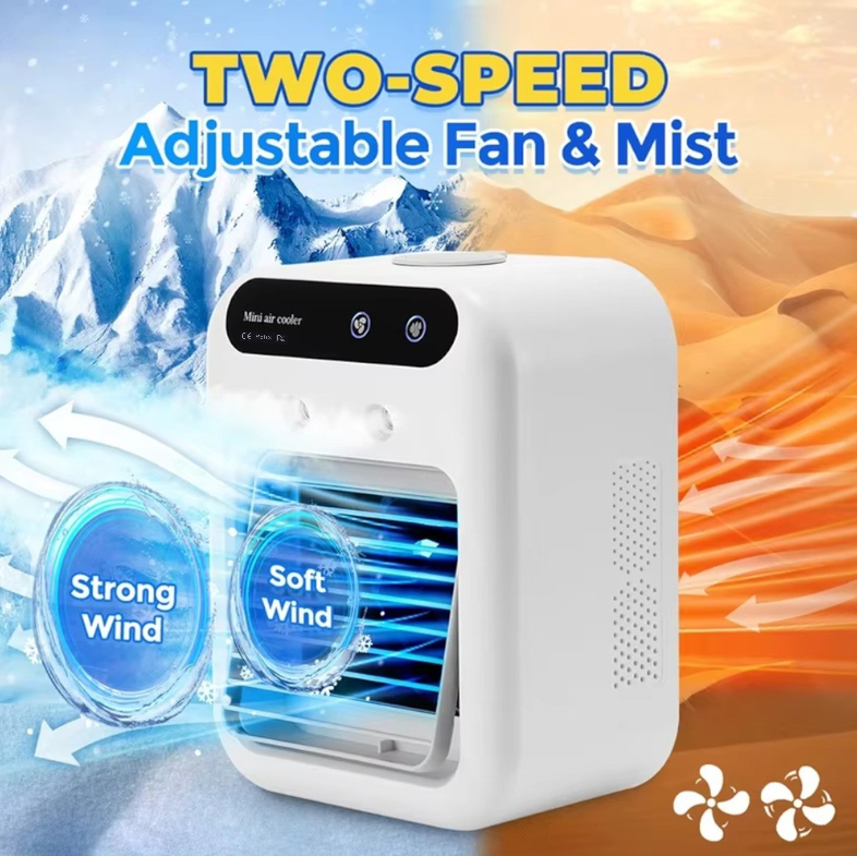 Bnf Kipas Angin Cooler Mini Fan Air Humidifier 25W 1800mAh 500ml - L7 Gambar produk Bnf Kipas Angin Cooler Mini Fan Air Humidifier 25W 1800mAh 500ml - L7 - 1