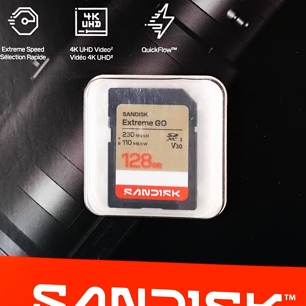 Gambar produk SanDisk Extreme GO SDXC/HC UHS-I Card U3 V30 4K UHD 230MB/s 128GB - SDSDXGN - 1