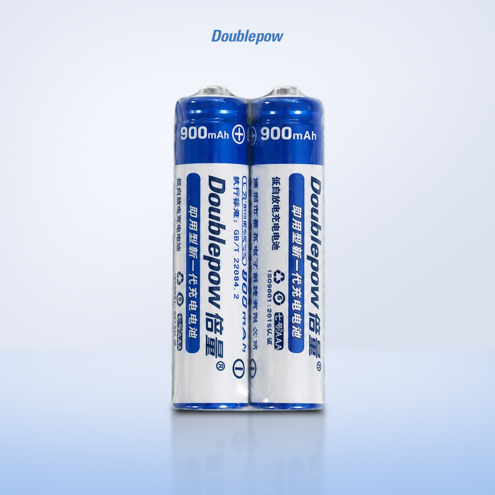 Gambar produk Doublepow Baterai Isi Ulang AAA Ni-MH Button Top 900mAh 1.2V 2 PCS - Kemasan