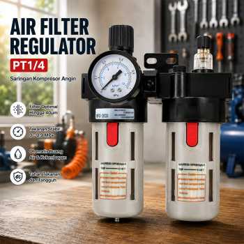 ATO Air Filter Regulator Pneumatic Saringan Kompresor Angin PT1/4 - BFC-2000