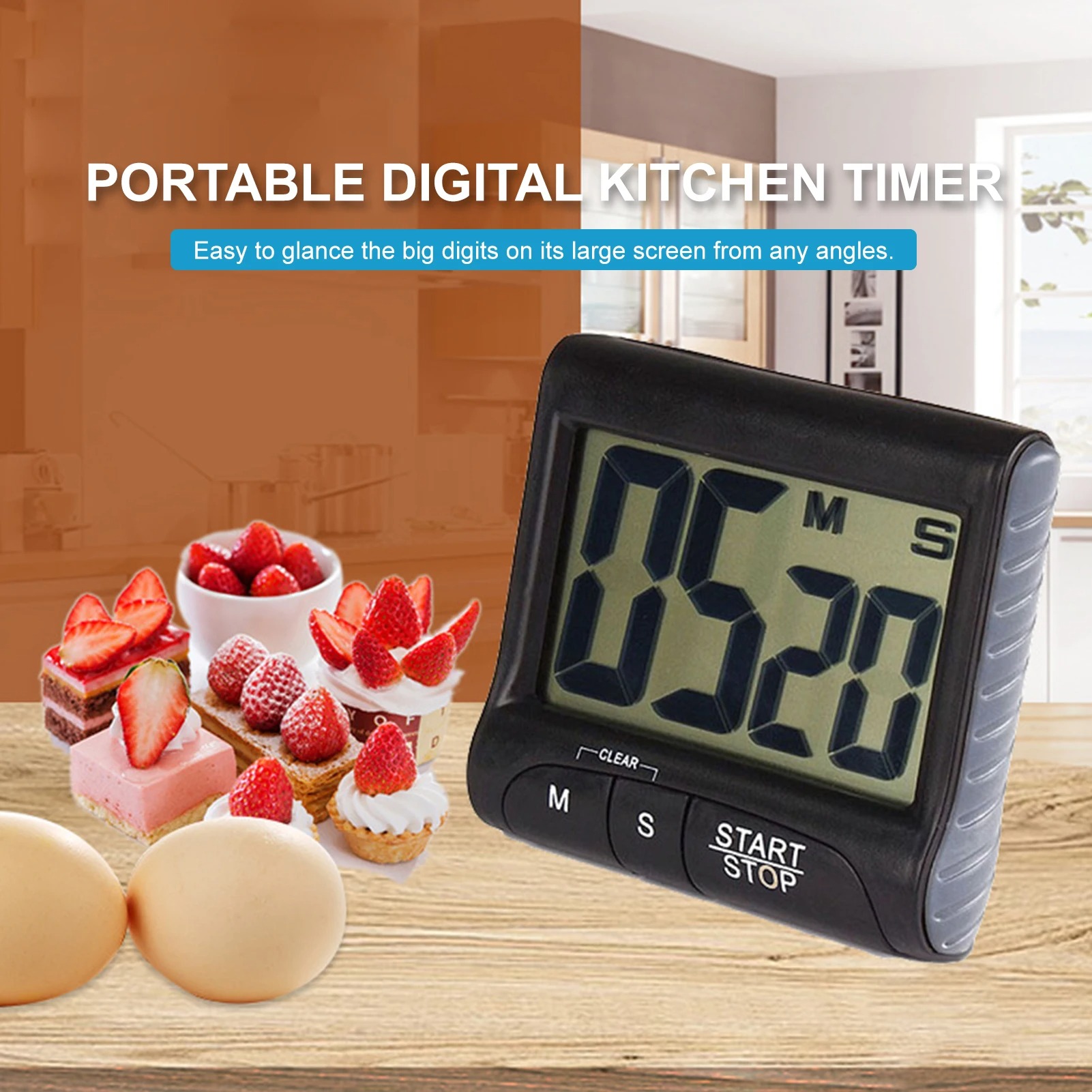 Gambar produk TWL Timer Masak Dapur Digital Kitchen Countdown Cooking Reminder - T-1 - 3