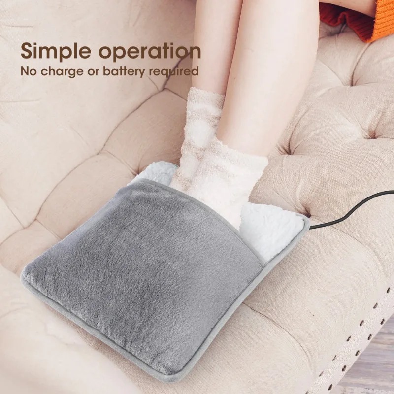 Gambar produk DRAYA Penghangat Kaki Elektrik Electric Heated Foot Warmer Pad USB - JR66 - 4