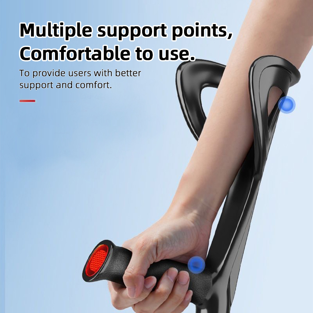Gambar produk BXA Alat Bantu Tongkat Jalan F Lipat Walking Stick Crutch Adjustable - YC8200E - 2