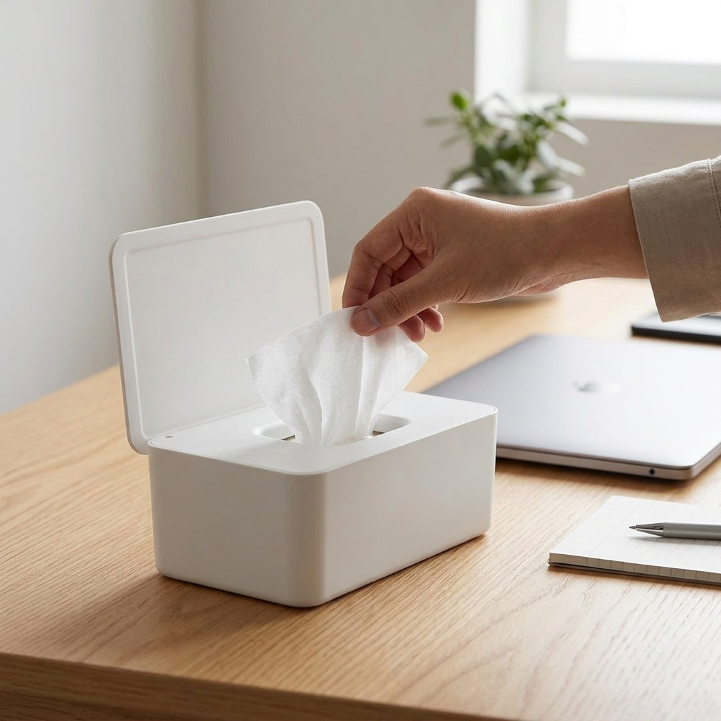 Gambar produk TaffHOME Kotak Tisu Basah Multifungsi Wet Tissue Box 19x12.3x7cm - ZJ81 - 6