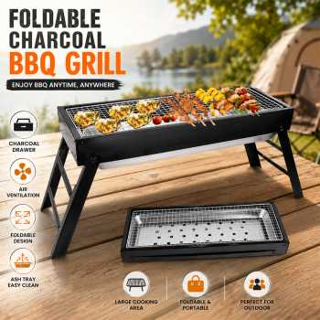 Gambar produk XILA Alat Panggang Arang Portable Foldable BBQ Outdoor Grill Stove - 355