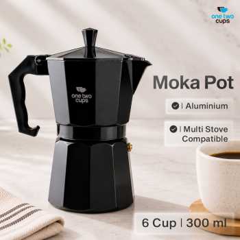 One Two Cups Moka Pot Teko Kopi Espresso Coffee Maker Stovetop - LI25