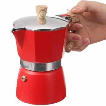 One Two Cups Moka Pot Teko Kopi Espresso Maker Stovetop 6 Cup - LI20