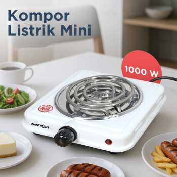 Gambar produk TaffHOME Kompor Listrik 1 Tungku Mini Portable Coil Hot Plate 1000W - THP-5701