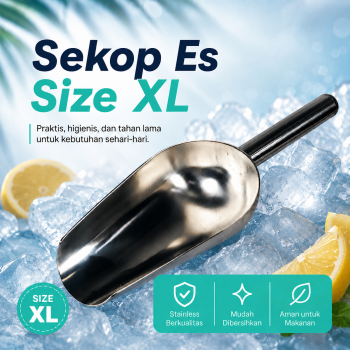 TaffHOME Sekop Es Measure Scoop Sweet Candy Buffet Stainless Steel 201 - CAN02