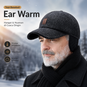 Gambar produk EDIKO Topi Baseball Pria Wanita Ear Warm Protection Fleece Cap - K515