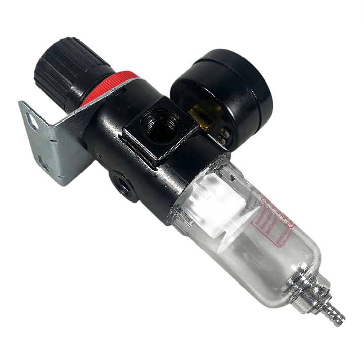 Gambar produk Ruilo Air Filter Regulator Pneumatic Saringan Kompresor Angin G1/4 Fiber Core - AFR-2000 - 3