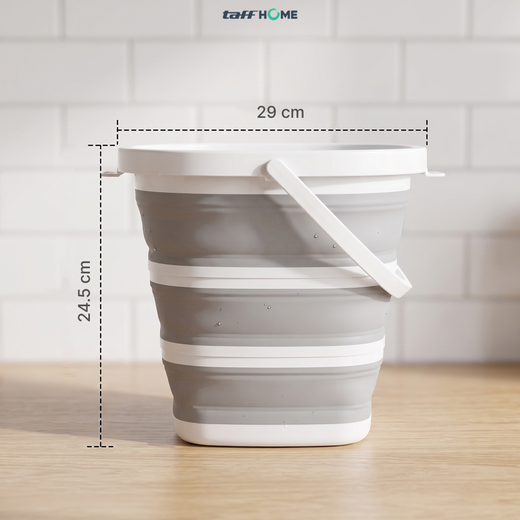 Gambar produk TaffHOME Ember Lipat Water Bucket Foldable Collapsible 10L - ST362 - 7