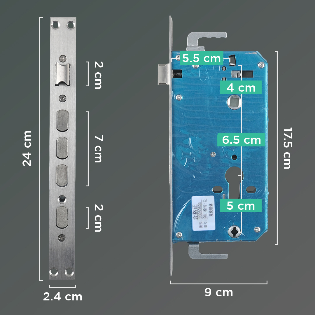 Gambar produk TaffHOME Smart Door Lock Tuya App Bluetooth Fingerprint Password - MJ1S - 6