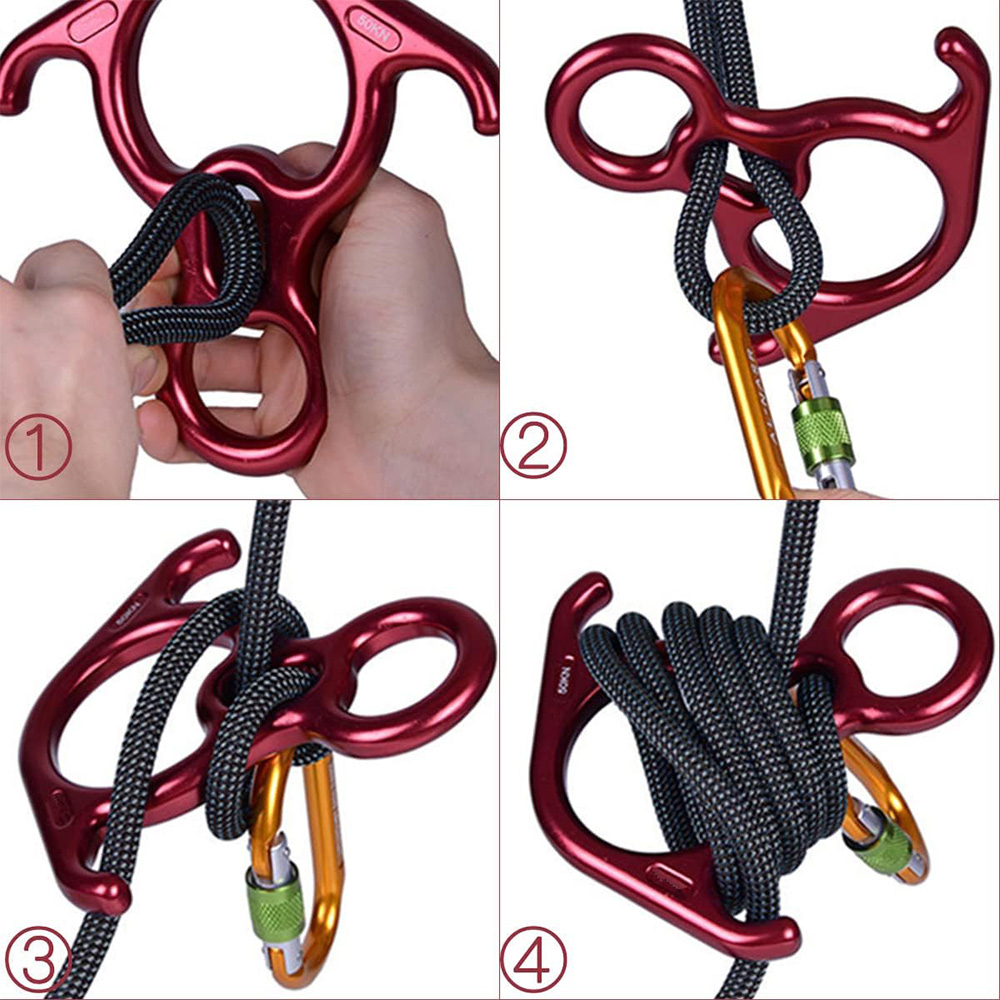 Gambar produk PRO Karabiner Gantungan Carabiner Panjat Tebing Eight Type Oval 50kN - Y50 - 5