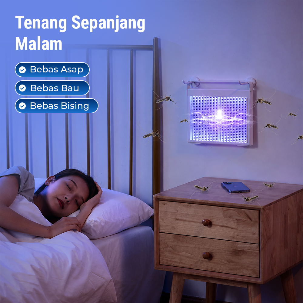 Gambar produk XILGARI Lampu LED UV Anti Nyamuk Mosquito Killer Lamp USB 5V 1A - 375 - 3