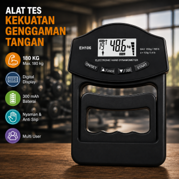 GripX Alat Tes Kekuatan Genggaman Tangan Hand Dynamometer 180kg 300mAh - H106