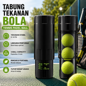 JINYI Tabung Tekanan Bola Tenis Padel Ball Pressurizer Tube 8-14 PSI - PRB-10