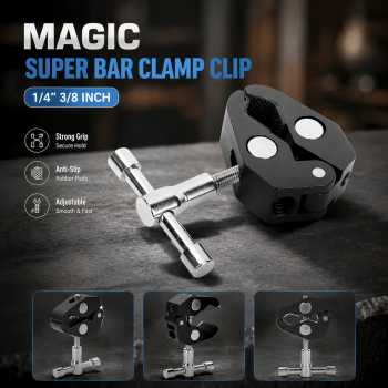 Gambar produk Z-One Magic Super Bar Clamp Clip Aksesoris Kamera DSLR 1/4 3/8 Inch - JT10002